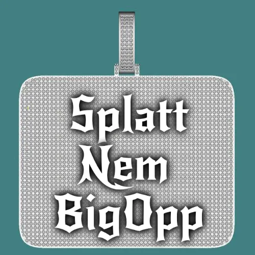 CUSTOM LETTER NECKLACE 3D BIG SQUARE sold by The GUU Shop