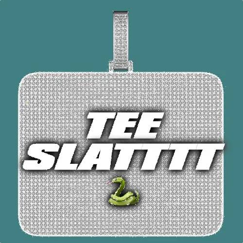 CUSTOM LETTER NECKLACE 3D BIG SQUARE sold by The GUU Shop