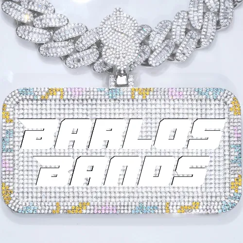 CUSTOM LETTER NECKLACE 3D COLORFUL SQUARE sold by The GUU Shop