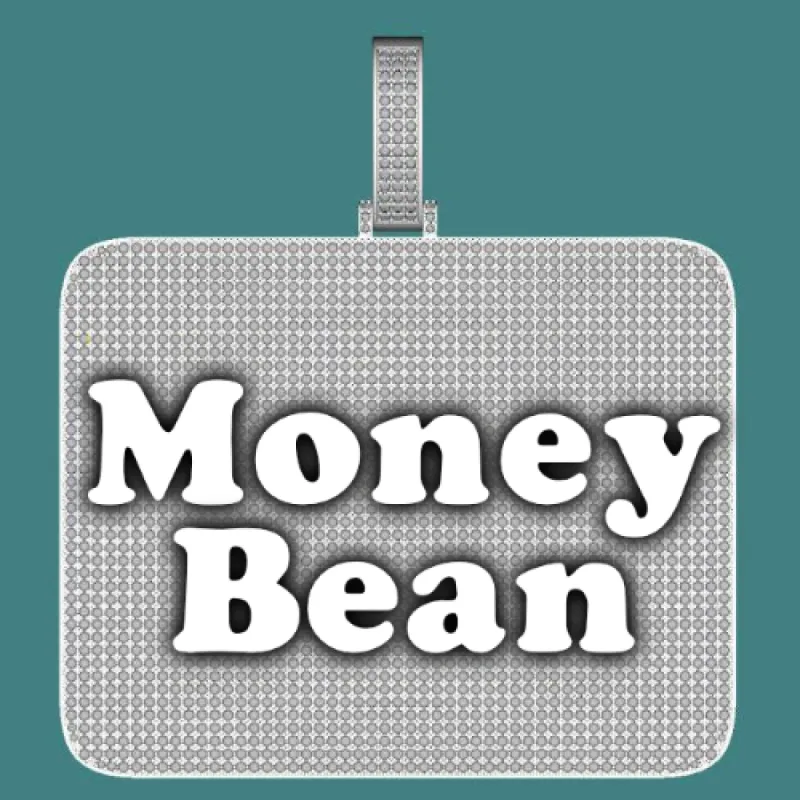 CUSTOM LETTER NECKLACE 3D BIG SQUARE sold by The GUU Shop