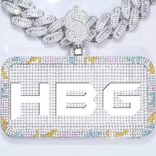 CUSTOM LETTER NECKLACE 3D COLORFUL SQUARE sold by The GUU Shop