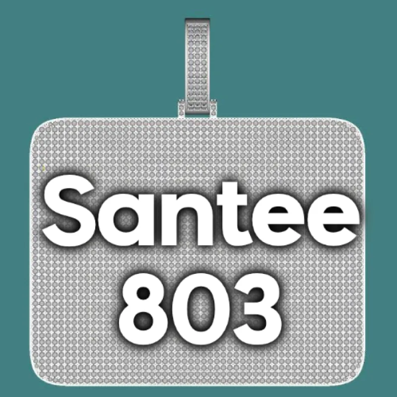 CUSTOM LETTER NECKLACE 3D BIG SQUARE sold by The GUU Shop