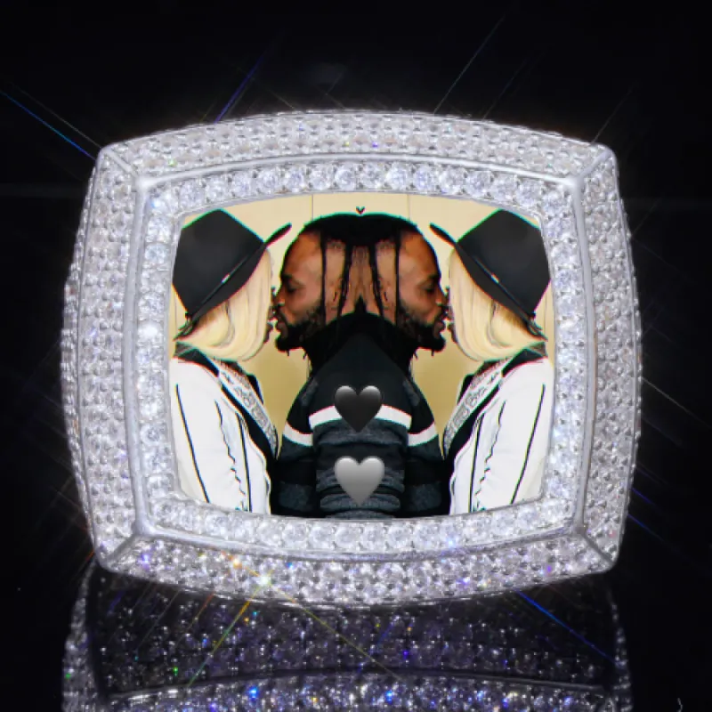 3D CUSTOM PICTURE ICED RING sold by The GUU Shop