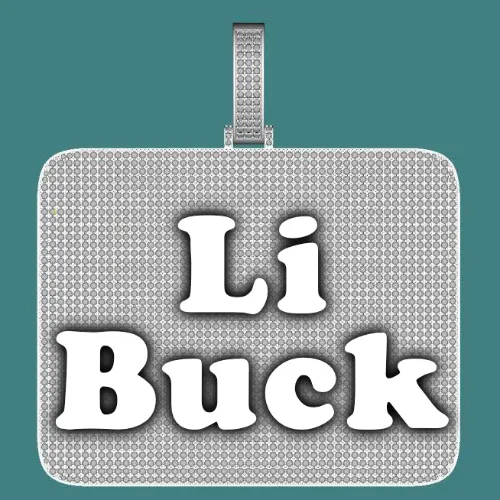 CUSTOM LETTER NECKLACE 3D BIG SQUARE sold by The GUU Shop