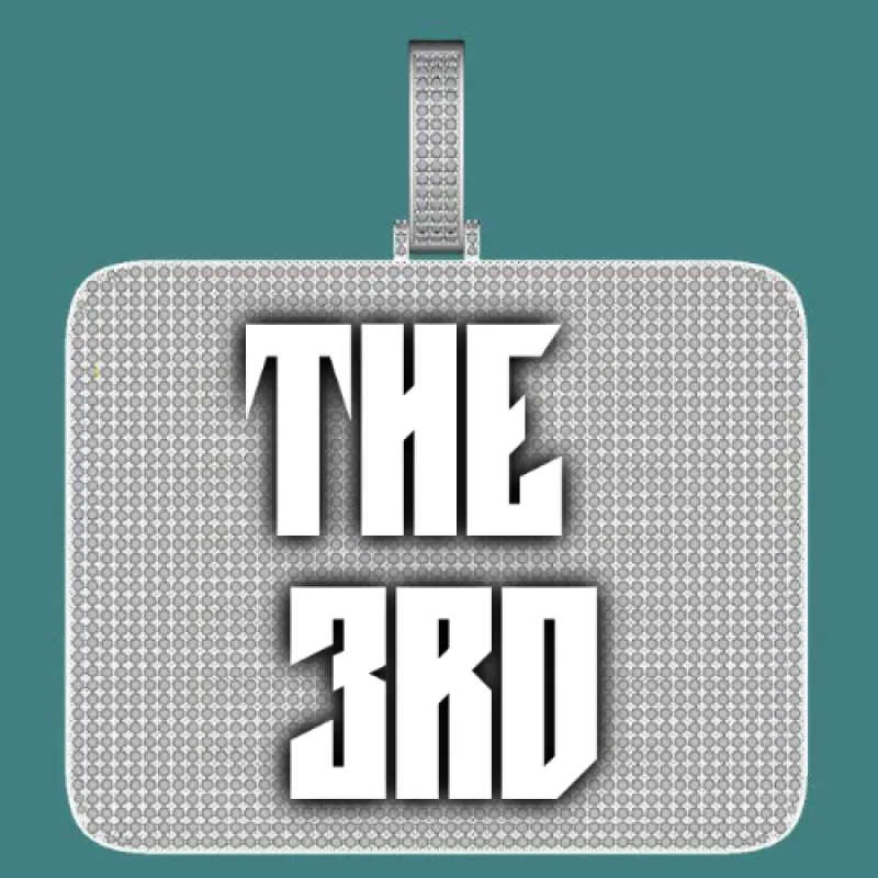 CUSTOM LETTER NECKLACE 3D BIG SQUARE sold by The GUU Shop