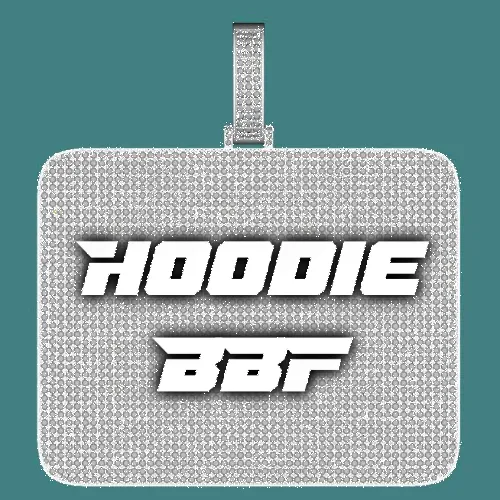 CUSTOM LETTER NECKLACE 3D BIG SQUARE sold by The GUU Shop