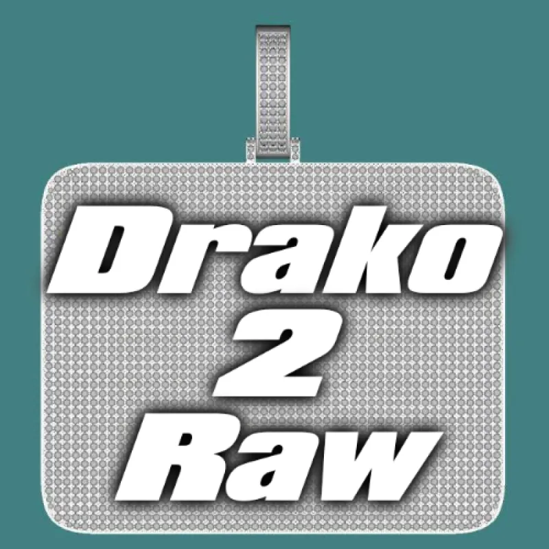 CUSTOM LETTER NECKLACE 3D BIG SQUARE sold by The GUU Shop