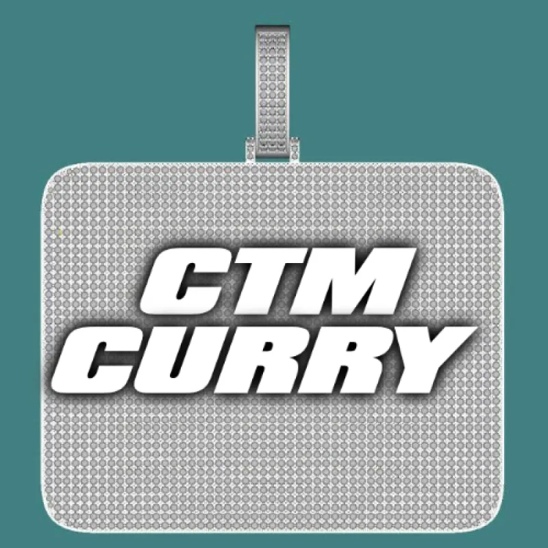 CUSTOM LETTER NECKLACE 3D BIG SQUARE sold by The GUU Shop