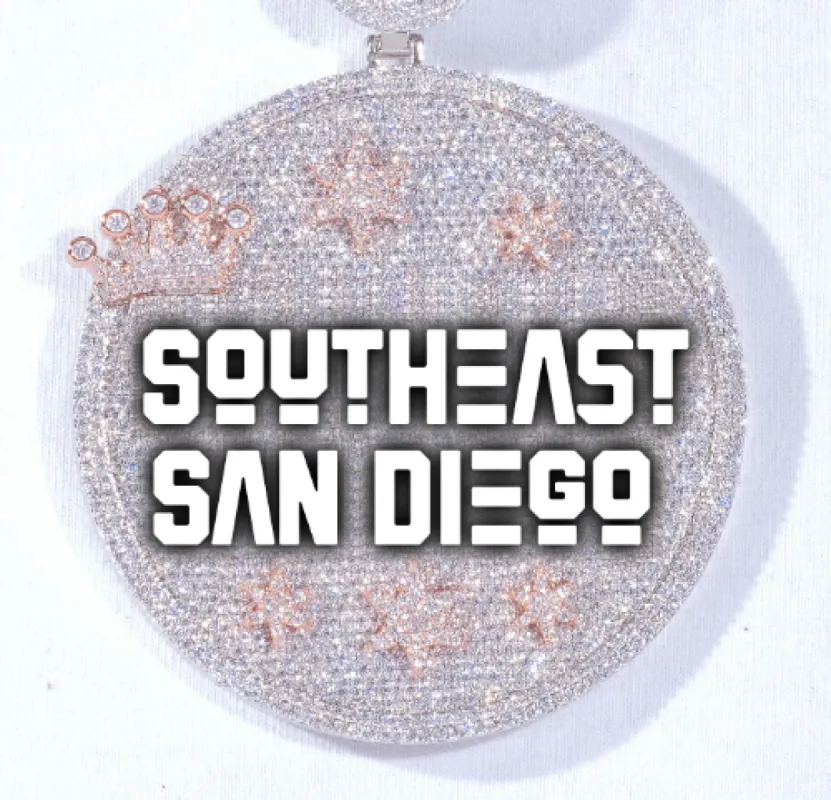 CUSTOM LETTER NECKLACE 3D BIG CROWN DISC sold by The GUU Shop