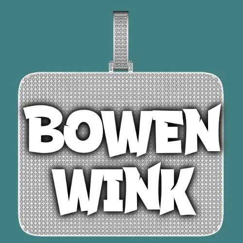 CUSTOM LETTER NECKLACE 3D BIG SQUARE sold by The GUU Shop