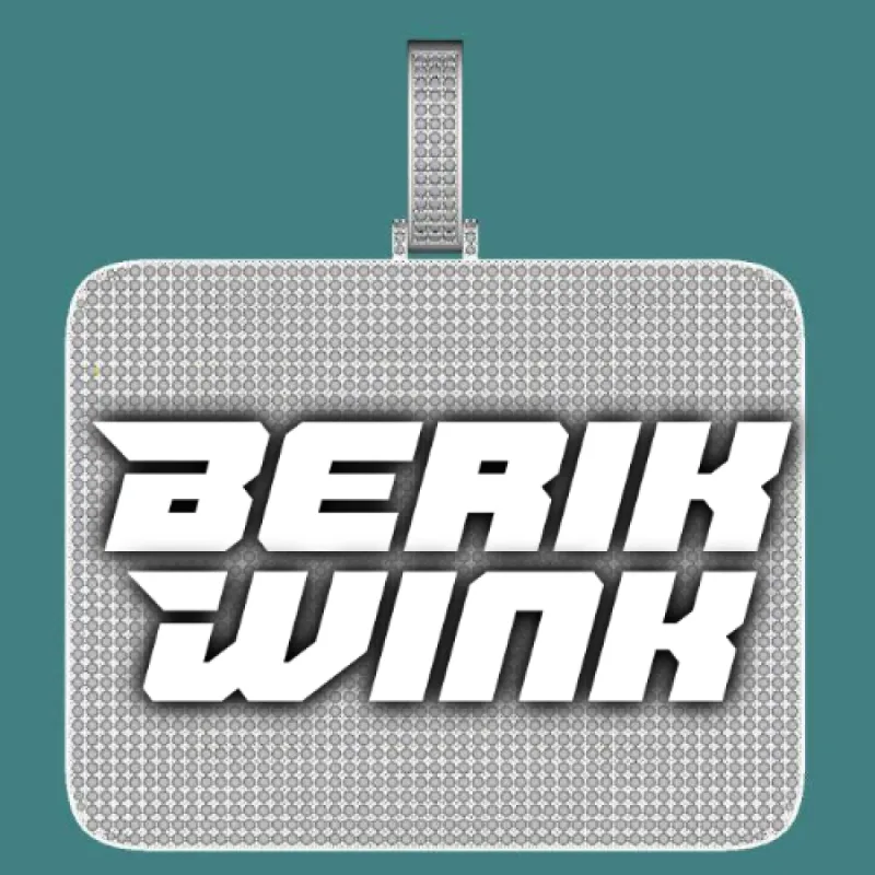 CUSTOM LETTER NECKLACE 3D BIG SQUARE sold by The GUU Shop