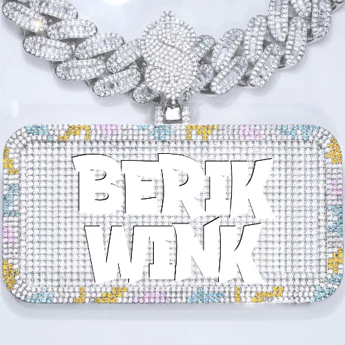 CUSTOM LETTER NECKLACE 3D COLORFUL SQUARE sold by The GUU Shop