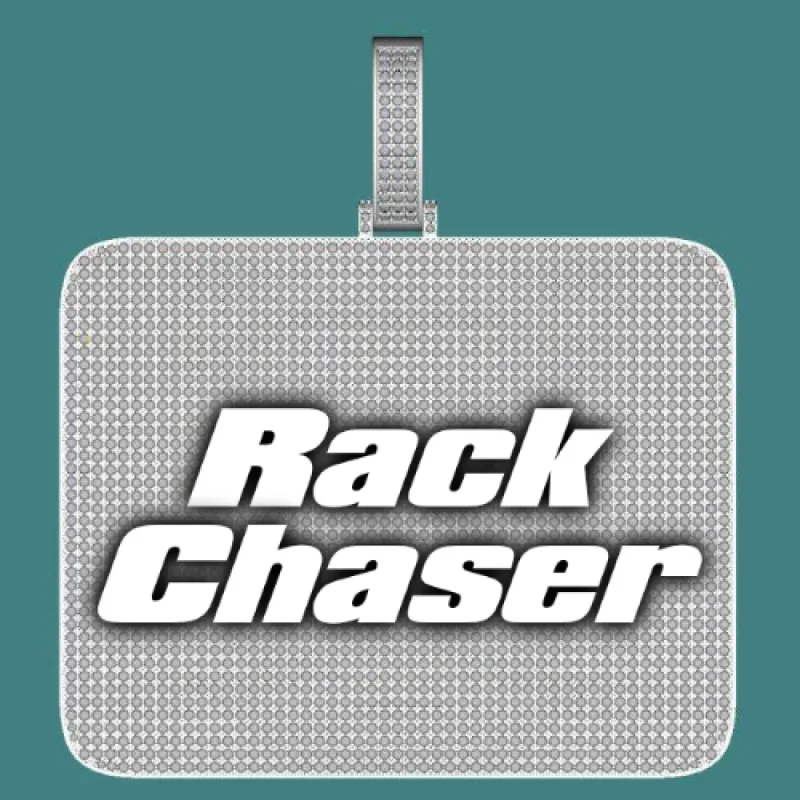 CUSTOM LETTER NECKLACE 3D BIG SQUARE sold by The GUU Shop