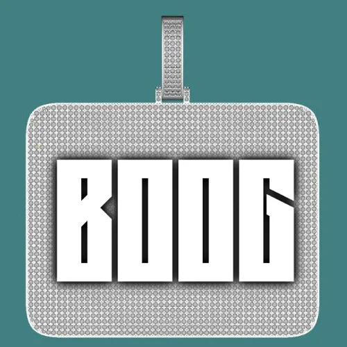 CUSTOM LETTER NECKLACE 3D BIG SQUARE sold by The GUU Shop