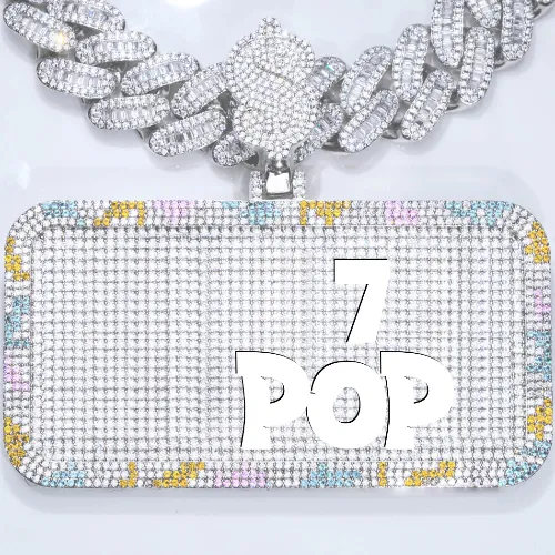 CUSTOM LETTER NECKLACE 3D COLORFUL SQUARE sold by The GUU Shop