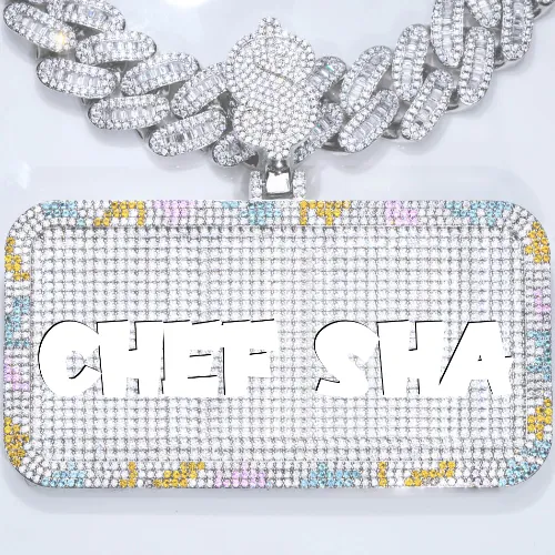 CUSTOM LETTER NECKLACE 3D COLORFUL SQUARE sold by The GUU Shop