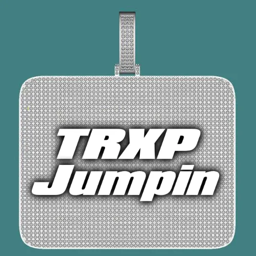 CUSTOM LETTER NECKLACE 3D BIG SQUARE sold by The GUU Shop