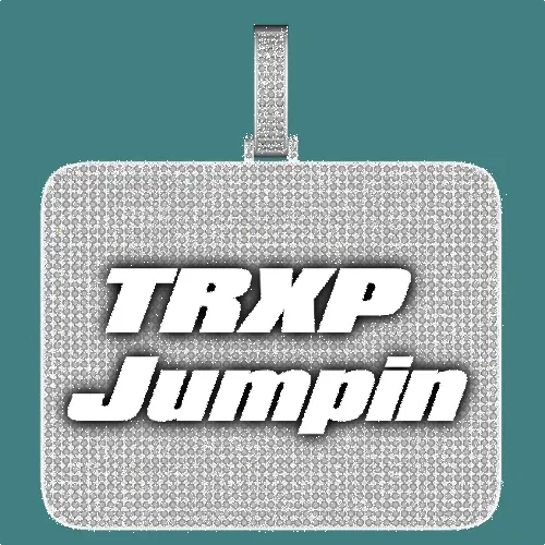 CUSTOM LETTER NECKLACE 3D BIG SQUARE sold by The GUU Shop