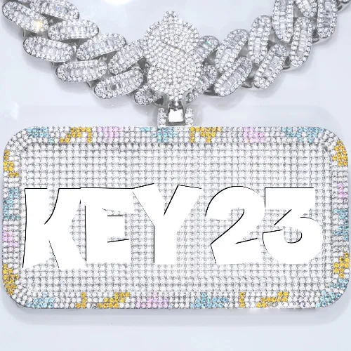 CUSTOM LETTER NECKLACE 3D COLORFUL SQUARE sold by The GUU Shop