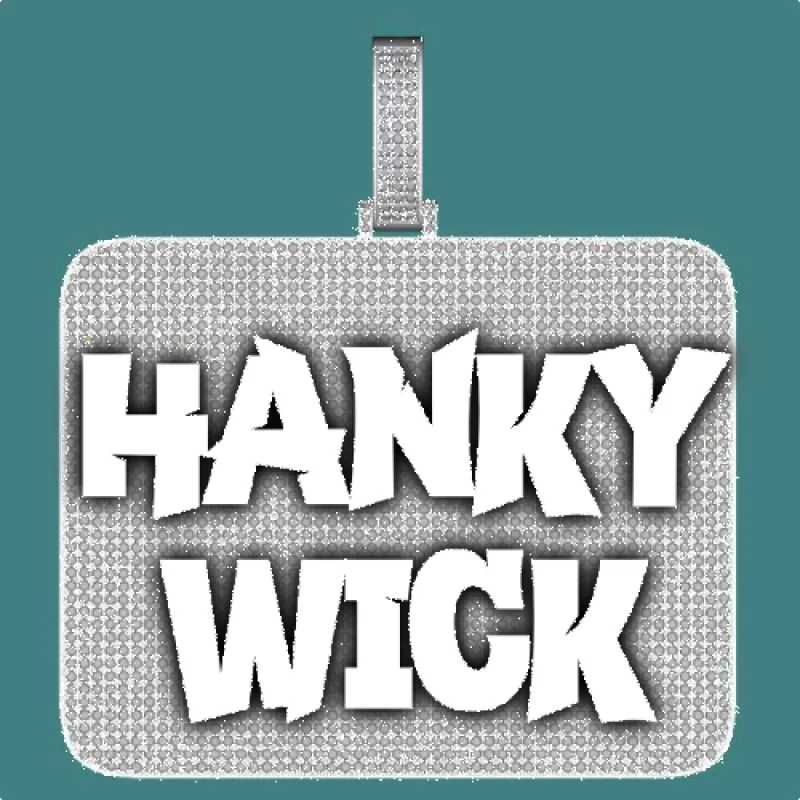 CUSTOM LETTER NECKLACE 3D BIG SQUARE sold by The GUU Shop