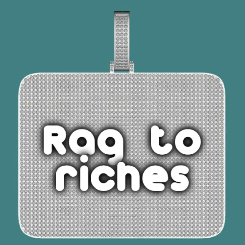 CUSTOM LETTER NECKLACE 3D BIG SQUARE sold by The GUU Shop