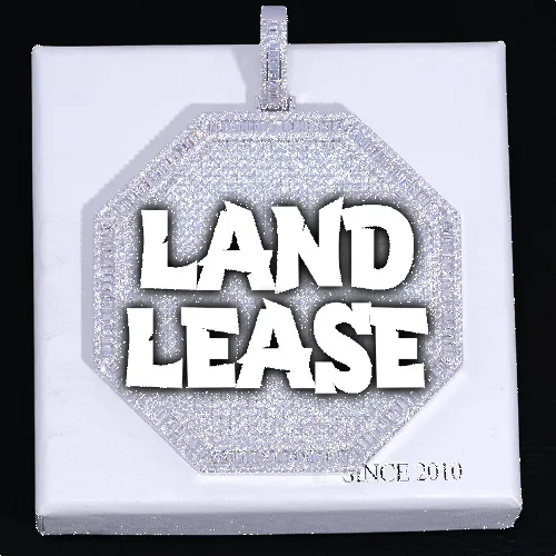 CUSTOM LETTER NECKLACE 3D BIG OCTAGON sold by The GUU Shop