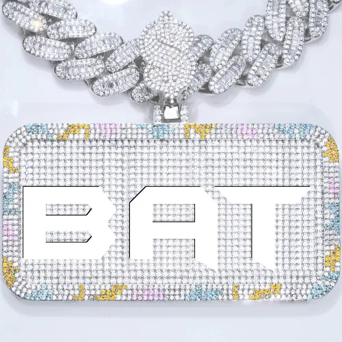 CUSTOM LETTER NECKLACE 3D COLORFUL SQUARE sold by The GUU Shop