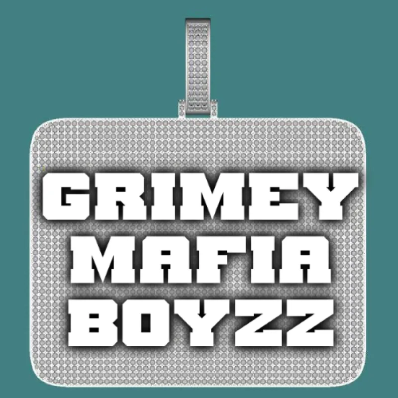 CUSTOM LETTER NECKLACE 3D BIG SQUARE sold by The GUU Shop