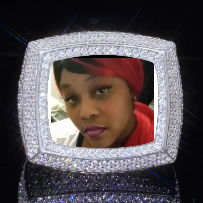 3D CUSTOM PICTURE ICED RING sold by The GUU Shop