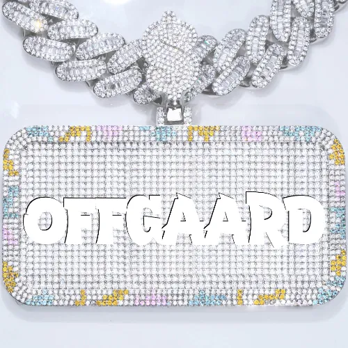 CUSTOM LETTER NECKLACE 3D COLORFUL SQUARE sold by The GUU Shop