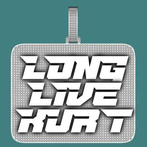 CUSTOM LETTER NECKLACE 3D BIG SQUARE sold by The GUU Shop