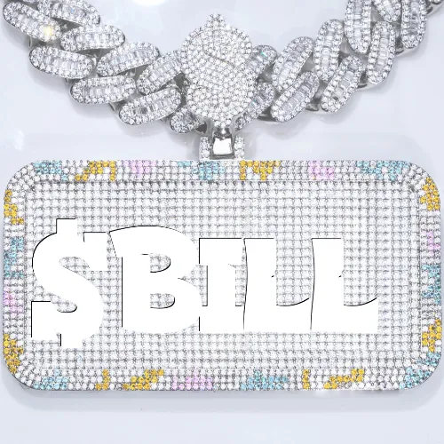 CUSTOM LETTER NECKLACE 3D COLORFUL SQUARE sold by The GUU Shop