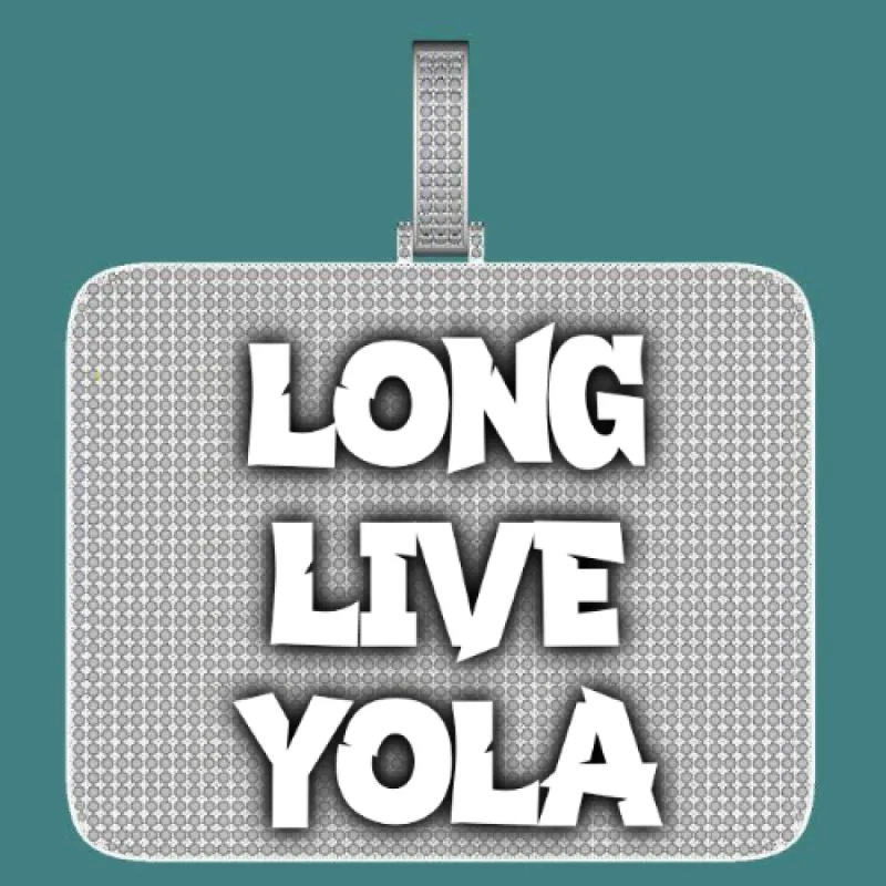 CUSTOM LETTER NECKLACE 3D BIG SQUARE sold by The GUU Shop