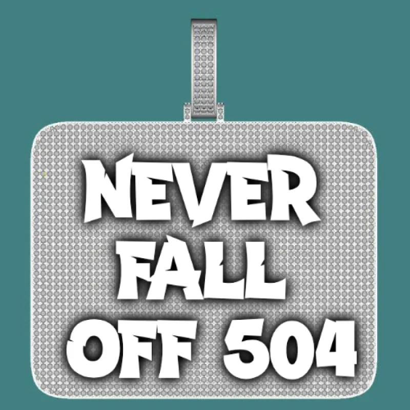 CUSTOM LETTER NECKLACE 3D BIG SQUARE sold by The GUU Shop