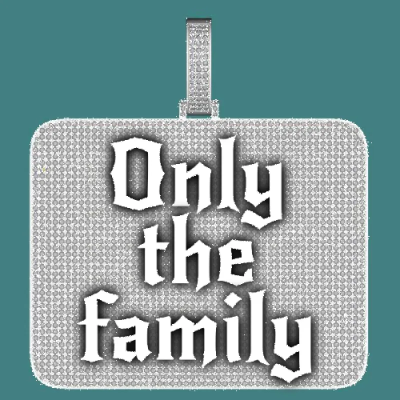 CUSTOM LETTER NECKLACE 3D BIG SQUARE sold by The GUU Shop