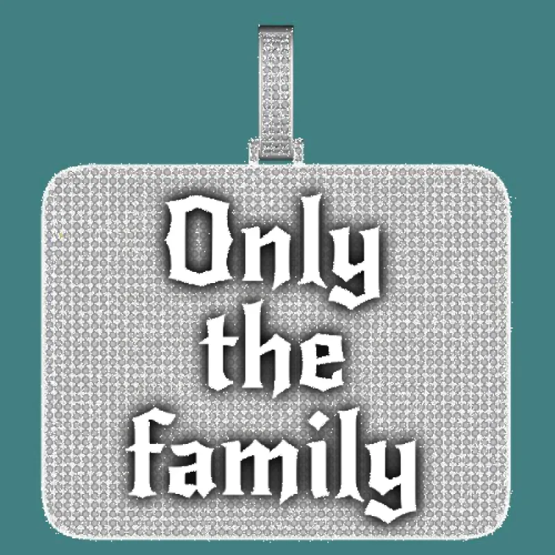 CUSTOM LETTER NECKLACE 3D BIG SQUARE sold by The GUU Shop