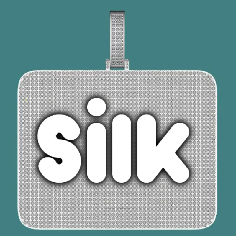 CUSTOM LETTER NECKLACE 3D BIG SQUARE sold by The GUU Shop