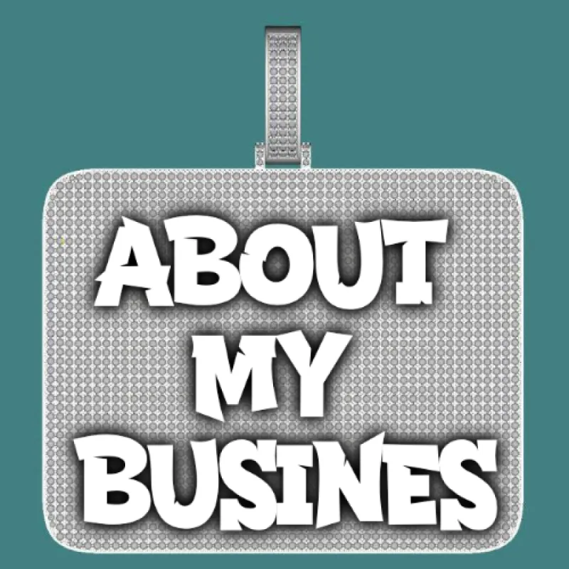 CUSTOM LETTER NECKLACE 3D BIG SQUARE sold by The GUU Shop