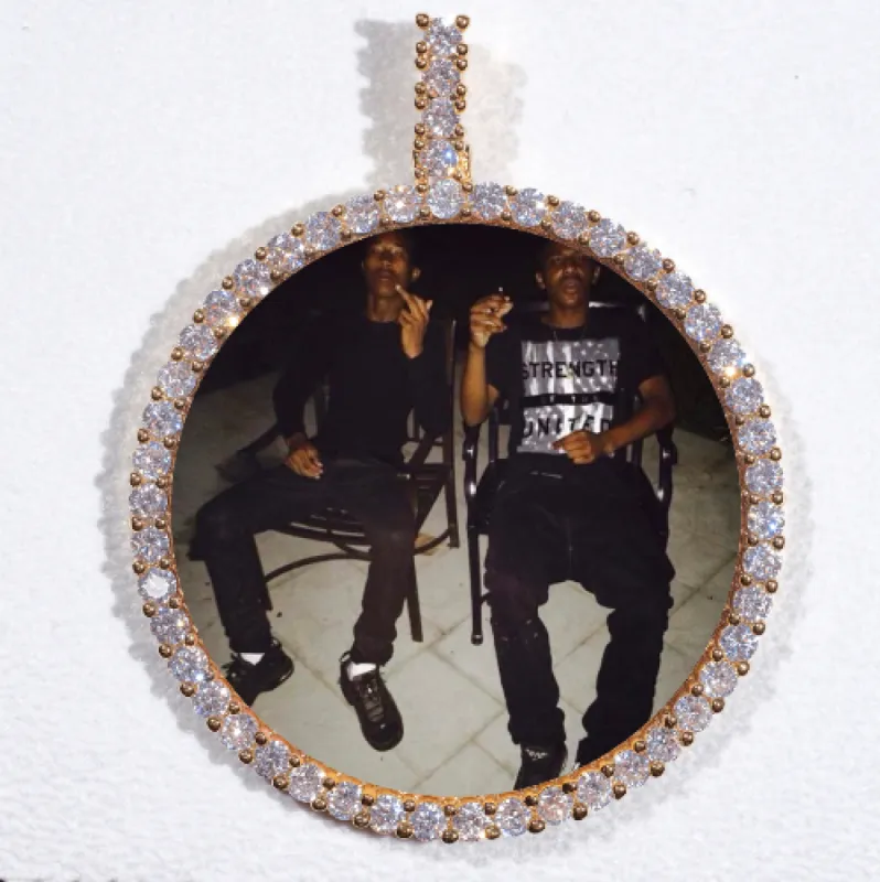 LARGE 3D CIRCLE CUSTOM PICTURE PENDANT sold by The GUU Shop