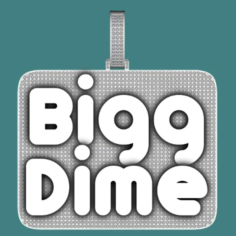 CUSTOM LETTER NECKLACE 3D BIG SQUARE sold by The GUU Shop