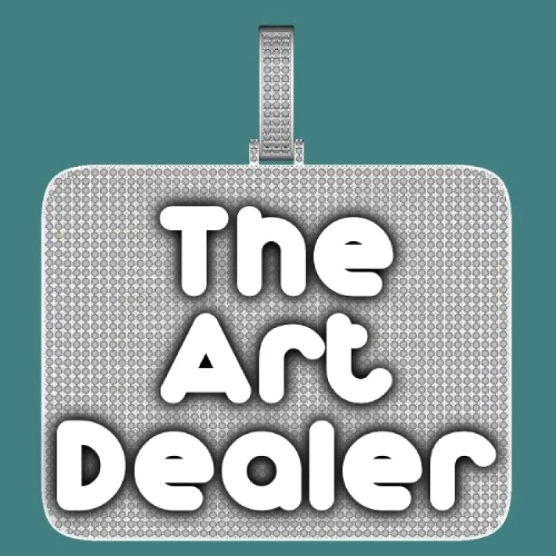 CUSTOM LETTER NECKLACE 3D BIG SQUARE sold by The GUU Shop