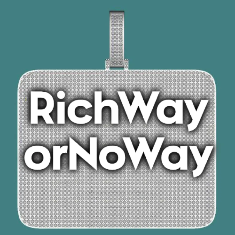 CUSTOM LETTER NECKLACE 3D BIG SQUARE sold by The GUU Shop