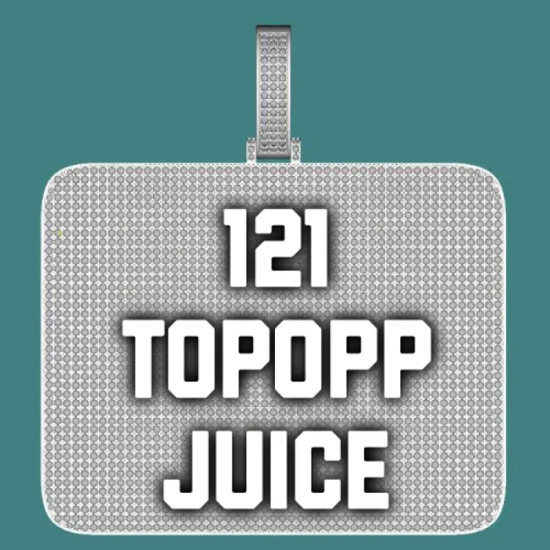 CUSTOM LETTER NECKLACE 3D BIG SQUARE sold by The GUU Shop