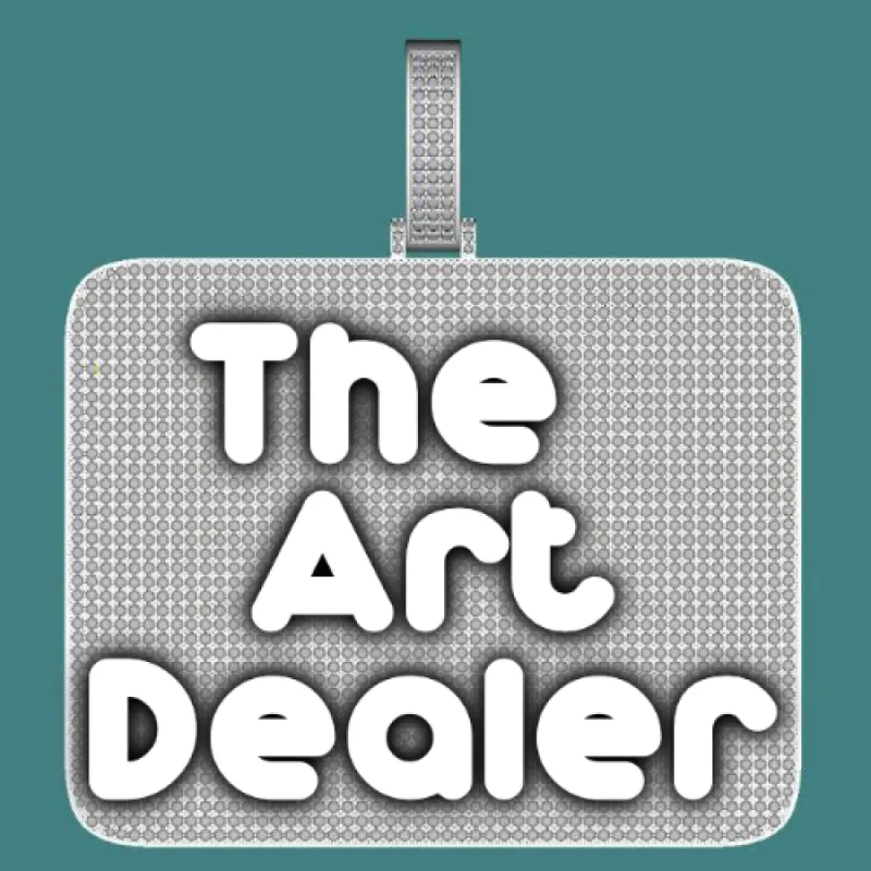 CUSTOM LETTER NECKLACE 3D BIG SQUARE sold by The GUU Shop