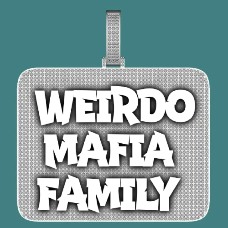 CUSTOM LETTER NECKLACE 3D BIG SQUARE sold by The GUU Shop