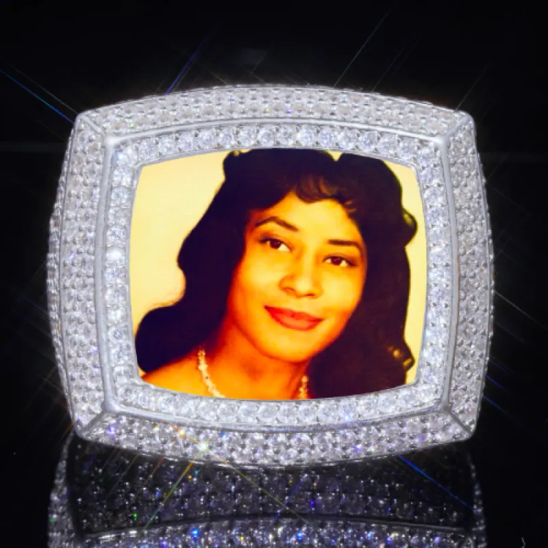 3D CUSTOM PICTURE ICED RING sold by The GUU Shop