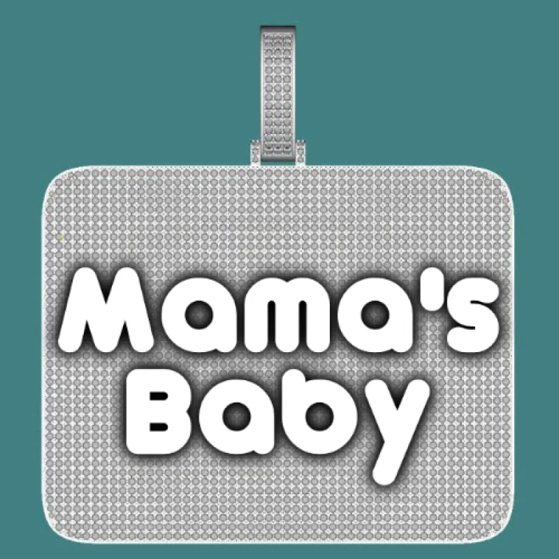 CUSTOM LETTER NECKLACE 3D BIG SQUARE sold by The GUU Shop