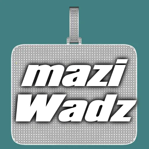 CUSTOM LETTER NECKLACE 3D BIG SQUARE sold by The GUU Shop