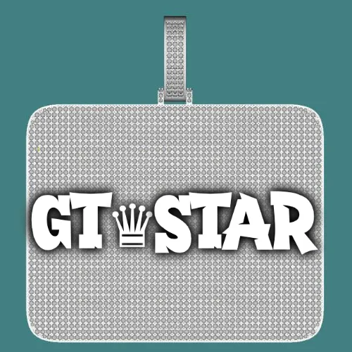 CUSTOM LETTER NECKLACE 3D BIG SQUARE sold by The GUU Shop