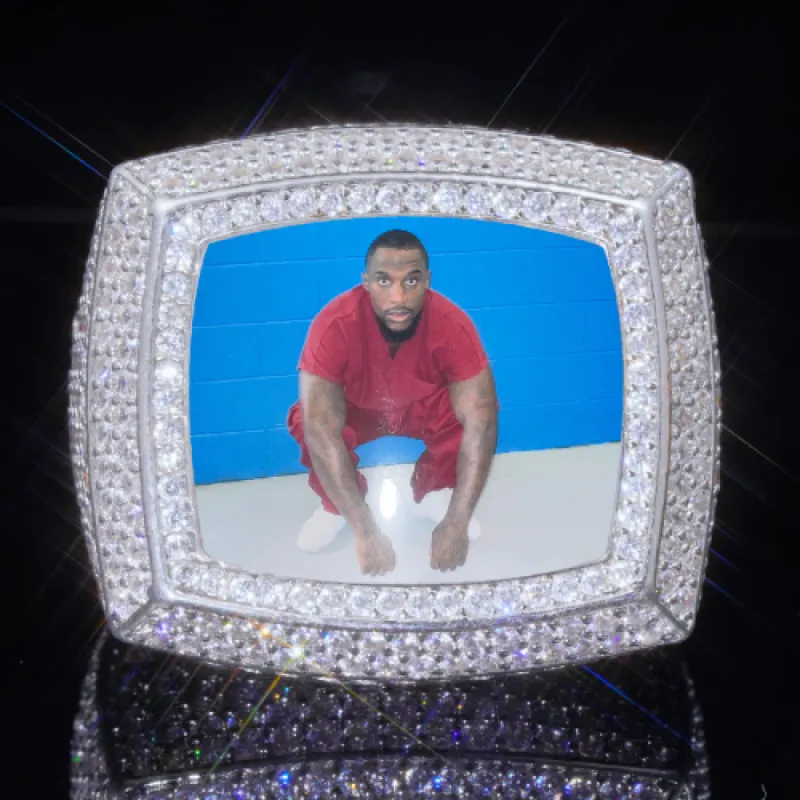 3D CUSTOM PICTURE ICED RING sold by The GUU Shop